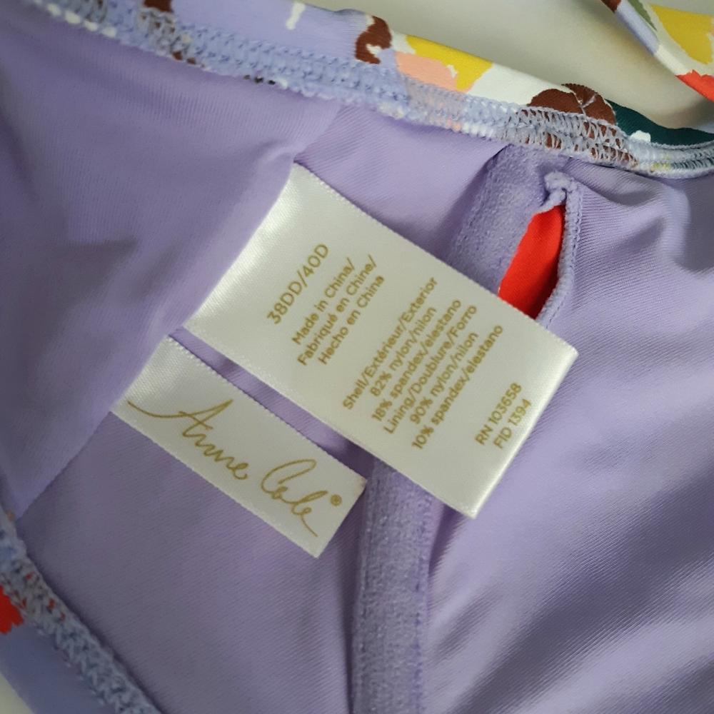 Anne Cole Twist Bikini Top 38DD - Picture 6 of 6